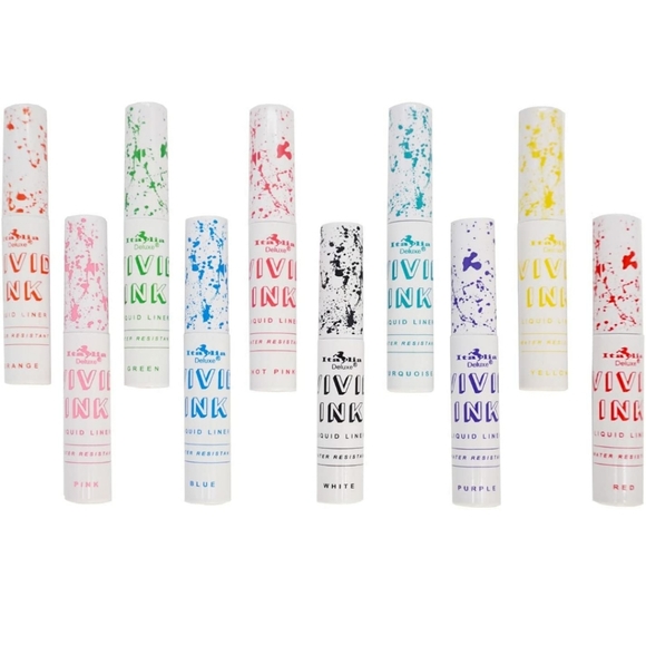 Set of 10 Vivid Bright Ink Eyeliners - Picture 4 of 6